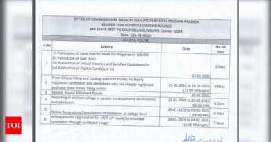 MP NEET PG round 2 counselling schedule revised: Check updated timetable for MD and MS courses |